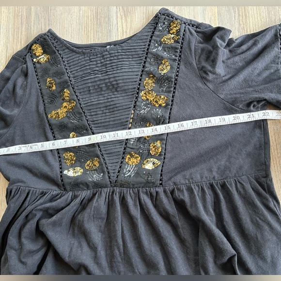 NWT Anthropologie Neale Sequin Peplum Top Sz XL Night Out Whimsigoth Renaissance - Picture 12 of 16